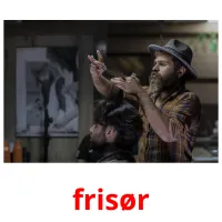 frisør picture flashcards