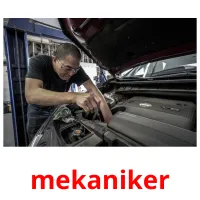 mekaniker picture flashcards