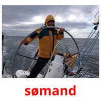 sømand flashcards illustrate