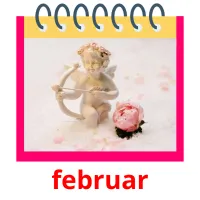 februar flashcards illustrate