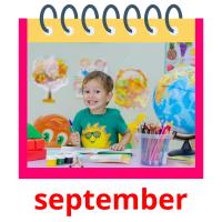 september picture flashcards