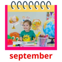 september flashcards illustrate