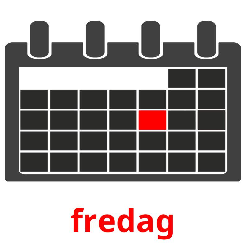 fredag picture flashcards