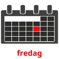 fredag picture flashcards