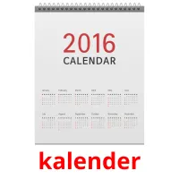 kalender picture flashcards