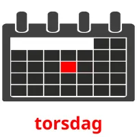 torsdag picture flashcards