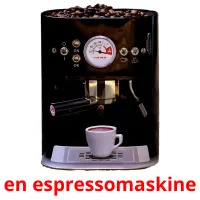 en espressomaskine picture flashcards