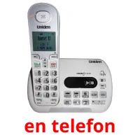 en telefon flashcards illustrate