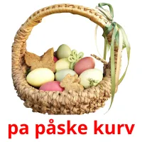 pa påske kurv picture flashcards