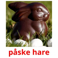 påske hare picture flashcards