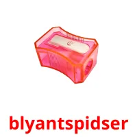 blyantspidser cartões com imagens