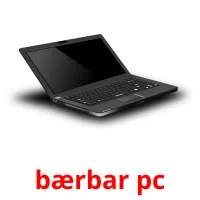 bærbar pc cartões com imagens