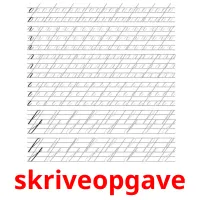 skriveopgave cartões com imagens