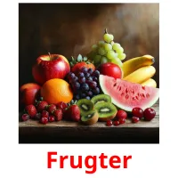 Frugter cartões com imagens