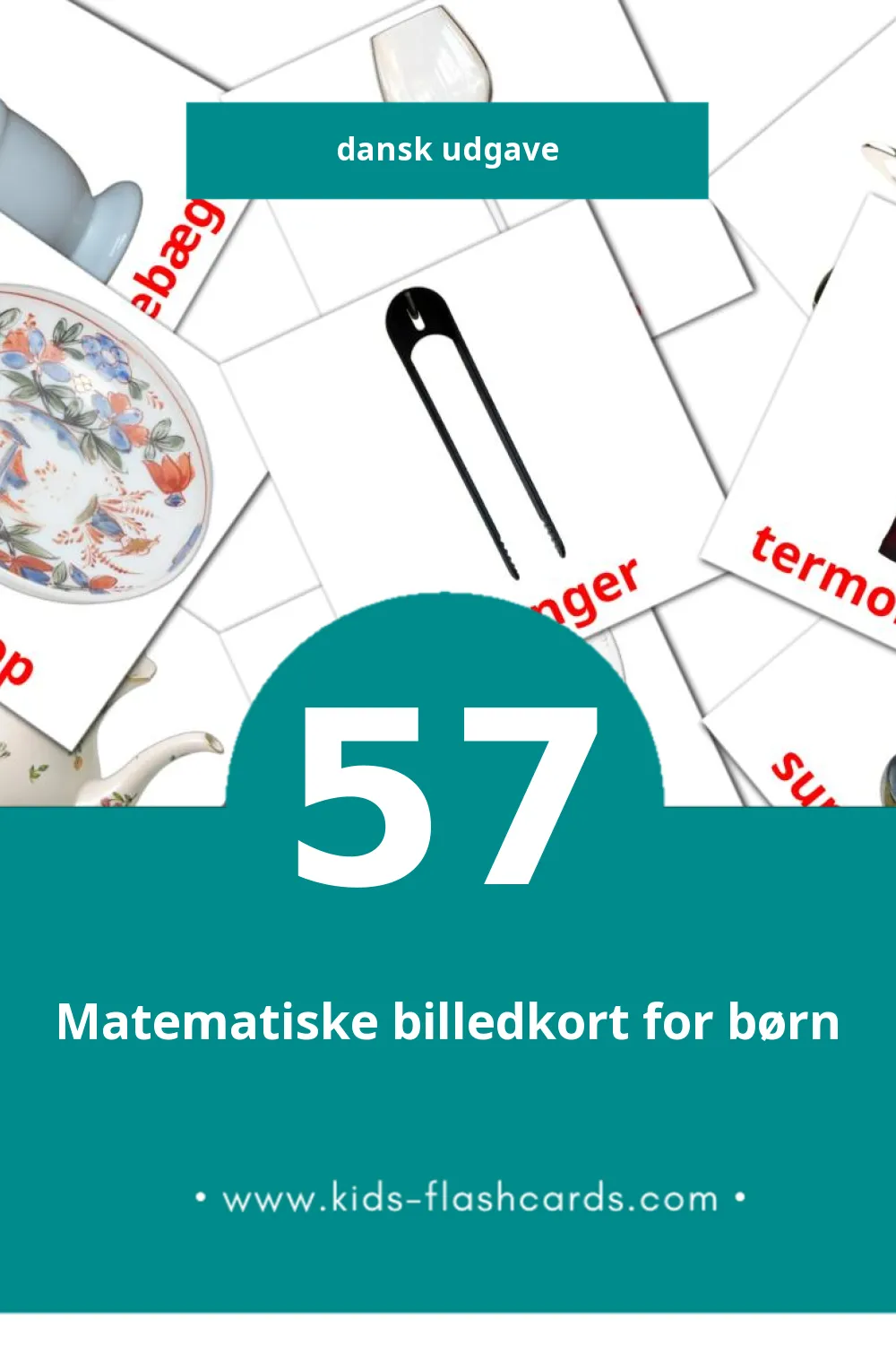 Visuelle billedkort for børn om Køkken til småbørn (57 kort på Dansk)
