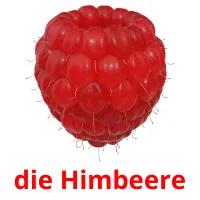 die Himbeere cartões com imagens