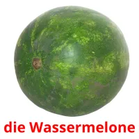 die Wassermelone cartões com imagens