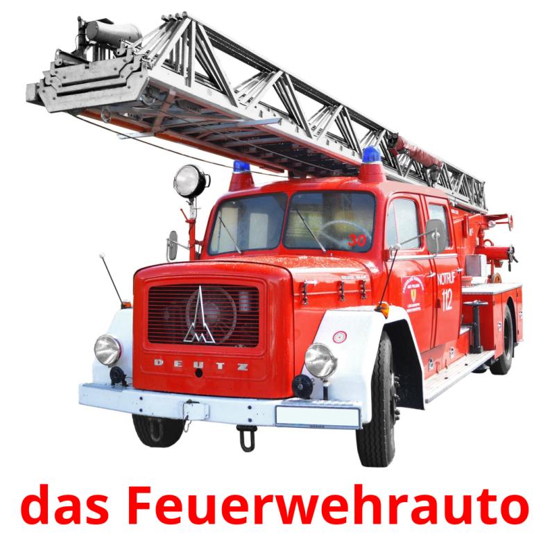 das Feuerwehrauto picture flashcards