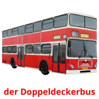 der Doppeldeckerbus flashcards illustrate