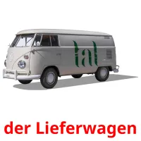 der Lieferwagen flashcards illustrate