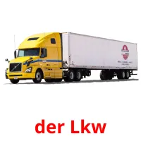 der Lkw flashcards illustrate