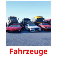 Fahrzeuge flashcards illustrate