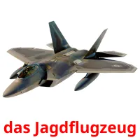 das Jagdflugzeug flashcards illustrate