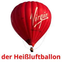 der Heißluftballon flashcards illustrate