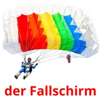 der Fallschirm flashcards illustrate