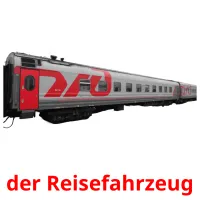 der Reisefahrzeug flashcards illustrate