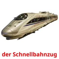 der Schnellbahnzug flashcards illustrate