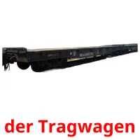 der Tragwagen flashcards illustrate