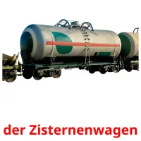 der Zisternenwagen flashcards illustrate