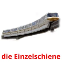 die Einzelschiene flashcards illustrate