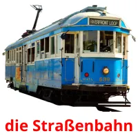 die Straßenbahn flashcards illustrate