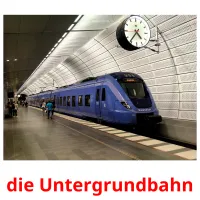 die Untergrundbahn flashcards illustrate