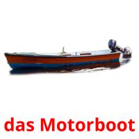 das Motorboot card for translate
