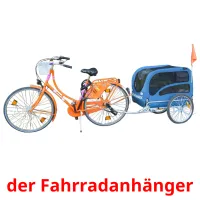 der Fahrradanhänger cartões com imagens