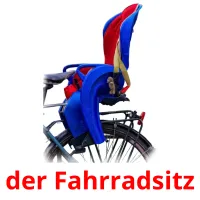 der Fahrradsitz cartões com imagens