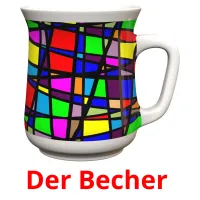 Der Becher  cartes flash