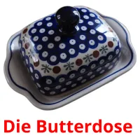 Die Butterdose  cartes flash