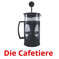 Die Cafetiere  cartes flash