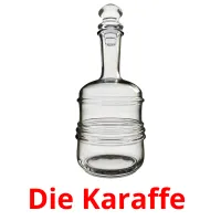 Die Karaffe  cartes flash