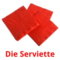 Die Serviette cartes flash