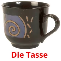 Die Tasse  cartes flash