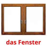 das Fenster picture flashcards