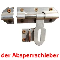 der Absperrschieber picture flashcards