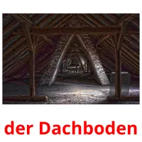 der Dachboden picture flashcards