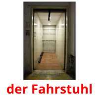 der Fahrstuhl picture flashcards