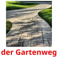 der Gartenweg Tarjetas didacticas